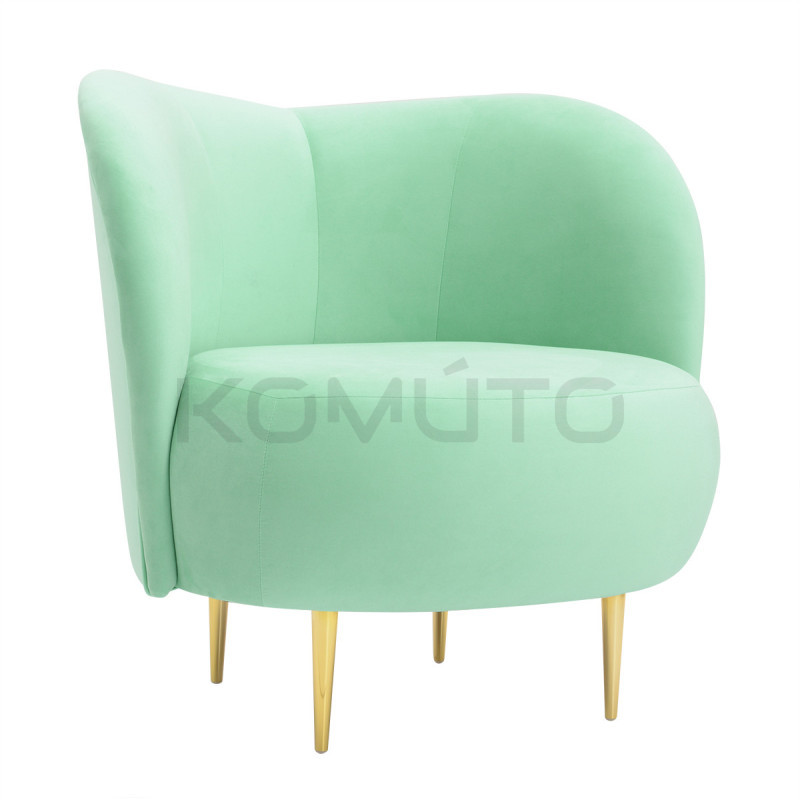 Fotel glamour Aldo złote nogi | Komuto.pl