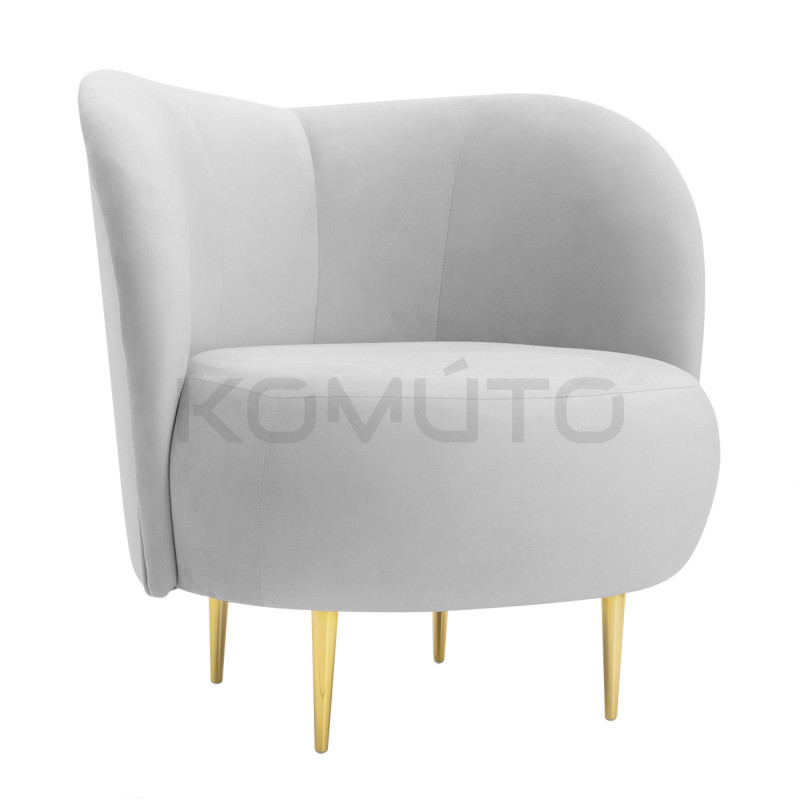 Fotel glamour Aldo złote nogi | Komuto.pl