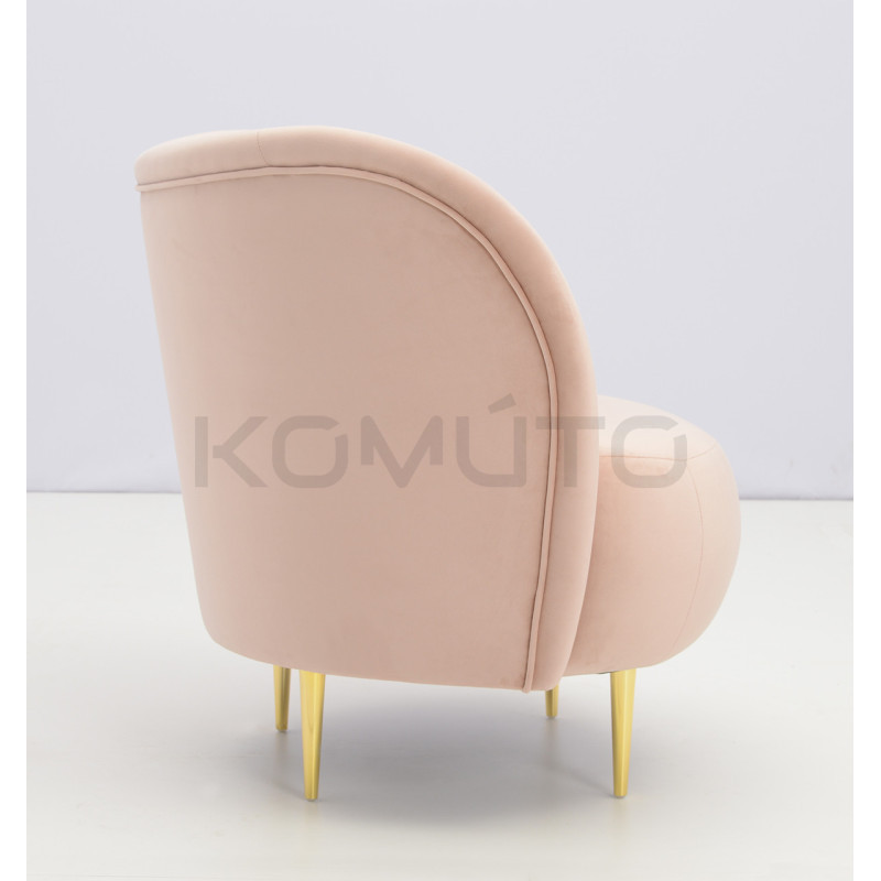 Fotel glamour Aldo złote nogi | Komuto.pl