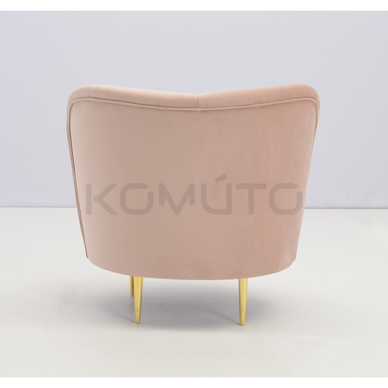 Fotel glamour Aldo złote nogi | Komuto.pl