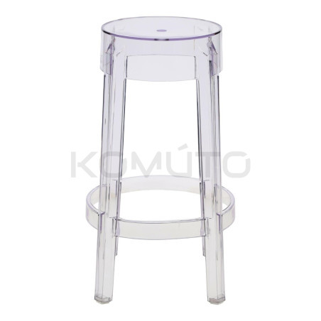 Nowoczesny przezroczysty stołek barowy – must-have aranżacji