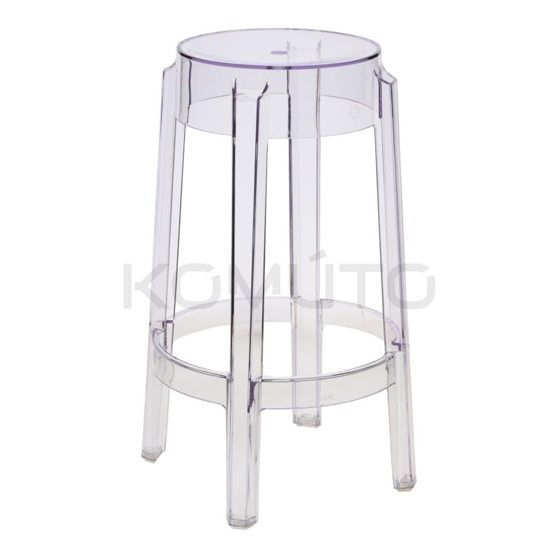 Nowoczesny przezroczysty stołek barowy – must-have aranżacji