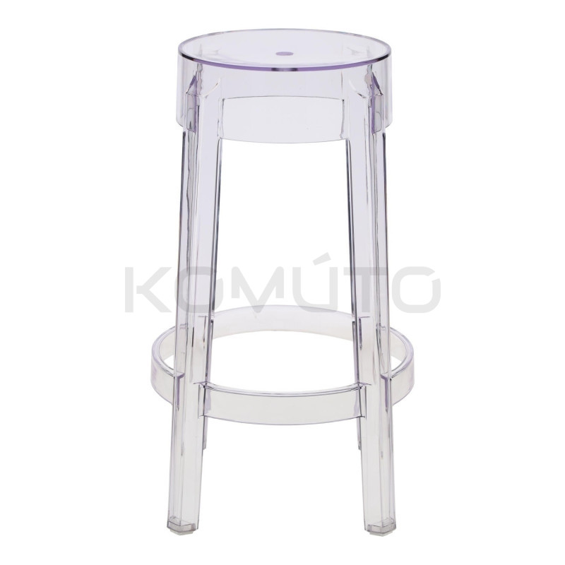 Nowoczesny przezroczysty stołek barowy – must-have aranżacji