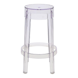 Nowoczesny przezroczysty stołek barowy – must-have aranżacji