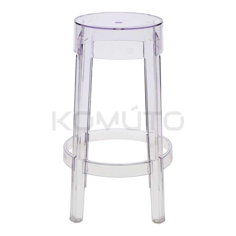 Nowoczesny przezroczysty stołek barowy – must-have aranżacji