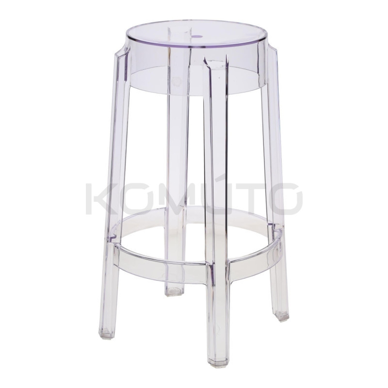 Nowoczesny przezroczysty stołek barowy – must-have aranżacji