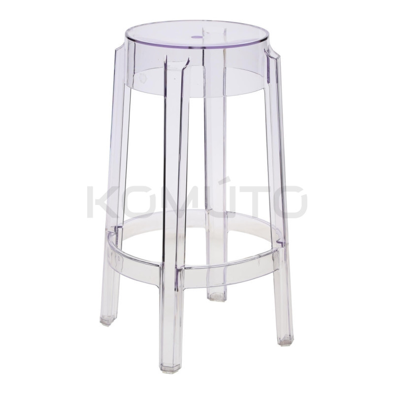 Nowoczesny przezroczysty stołek barowy – must-have aranżacji