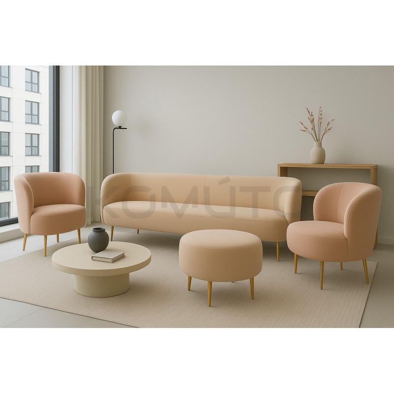 Pufa glamour Aldo na złotych nogach | Komuto.pl