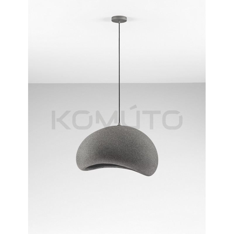 Lampa wisząca Wabi 60 szara – naturalna harmonia