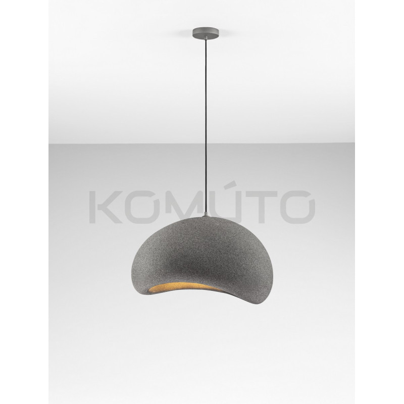 Lampa wisząca Wabi 60 szara – naturalna harmonia
