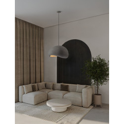 Lampa wisząca Wabi 60 szara – naturalna harmonia