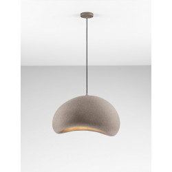 Lampa wisząca Wabi 60 brązowa – naturalna forma i klimat Lampa wisząca Wabi 60 brązowa – naturalna forma i klimat