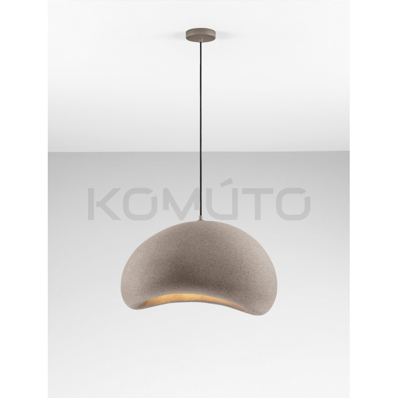Lampa wisząca Wabi 60 brązowa – naturalna forma i klimat Lampa wisząca Wabi 60 brązowa – naturalna forma i klimat