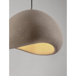 Lampa wisząca Wabi 60 brązowa – naturalna forma i klimat Lampa wisząca Wabi 60 brązowa – naturalna forma i klimat