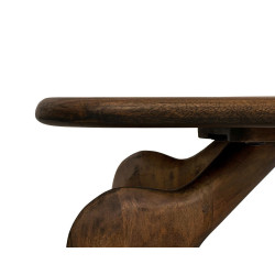 Stolik ORIZON – stolik kawowy w stylu boho z drewna mango