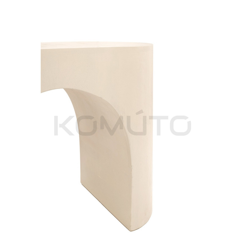 Stolik ICARO beżowy z drewna mango – nowoczesny design