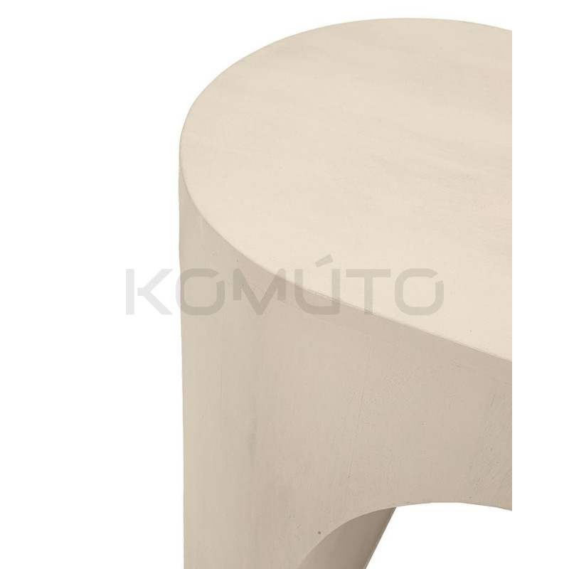 Stolik ICARO beżowy z drewna mango – nowoczesny design