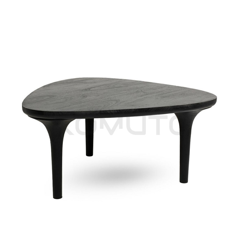 Stolik LAMINAR – sztuka użytkowa w czerni i drewnie