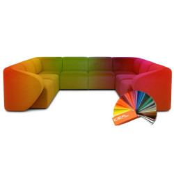 Narożnik modułowy Lawenda U – komfort do dużych wnętrz