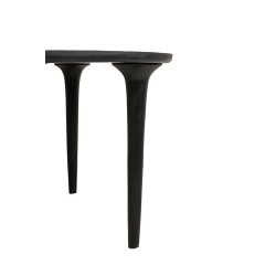 Drewniany Stół LAMINAR czarny  – naturalne drewno | Komuto