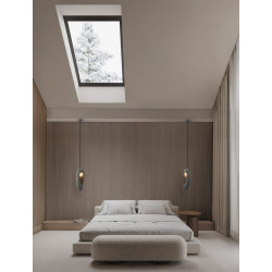 Lampa Wabi szara – artystyczna forma i kojące światło