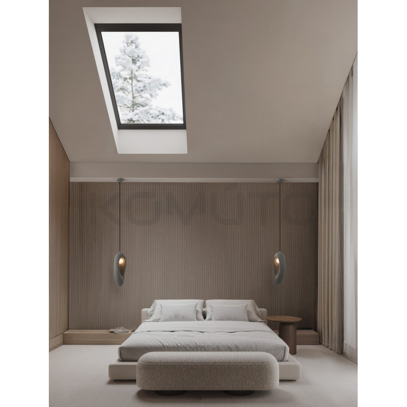 Lampa Wabi szara – artystyczna forma i kojące światło