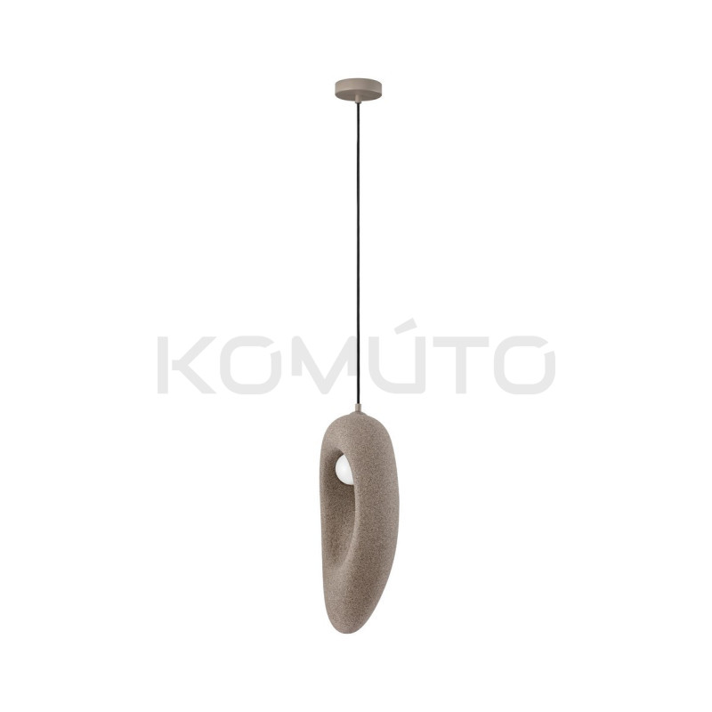 Lampa Wabi brązowa – artystyczne oświetlenie w stylu japandi