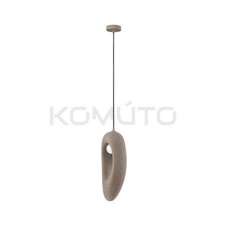 Lampa Wabi brązowa – artystyczne oświetlenie w stylu japandi