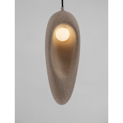 Lampa Wabi brązowa – artystyczne oświetlenie w stylu japandi