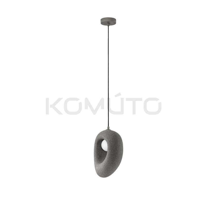 Lampa Wabi szara – artystyczne oświetlenie w stylu japandi