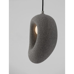 Lampa Wabi szara – artystyczne oświetlenie w stylu japandi