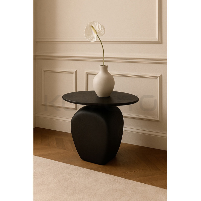 Czarny stolik Atlas z drewna – jakość i bezpieczne zakupy