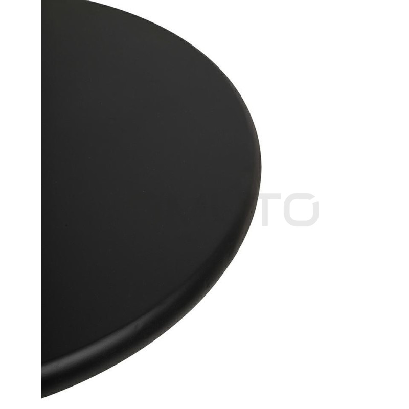 Stolik kawowy LEONARDO – czarny blat ze złotą podstawą 