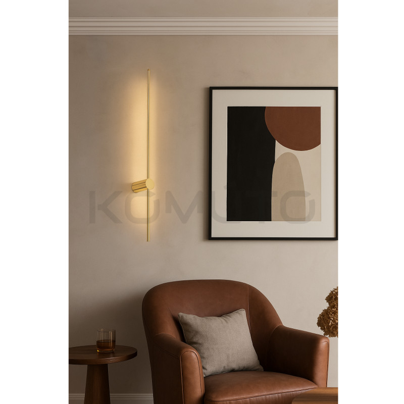 Kinkiet glamour Sparo Sopel 100 złoty połysk | Komuto.pl