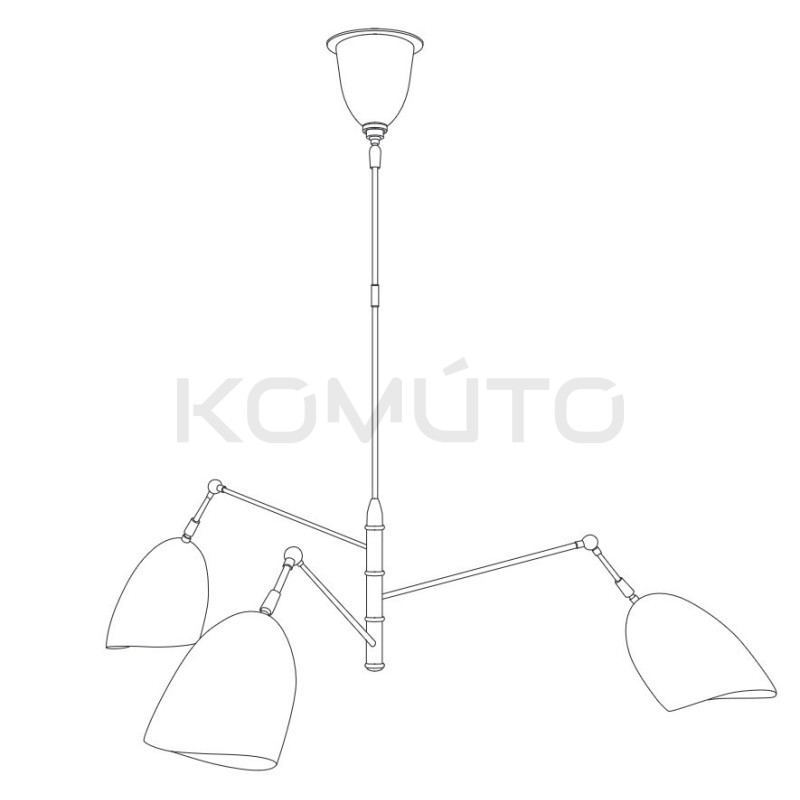 Żyrandol RAGNO – artystyczna lampa sufitowa o pięknej formie