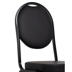 Krzesło HEBE czarne –  Krzesło bankietowe tapicerowane