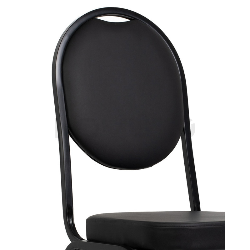 Krzesło HEBE czarne –  Krzesło bankietowe tapicerowane