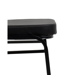 Krzesło HEBE czarne –  Krzesło bankietowe tapicerowane