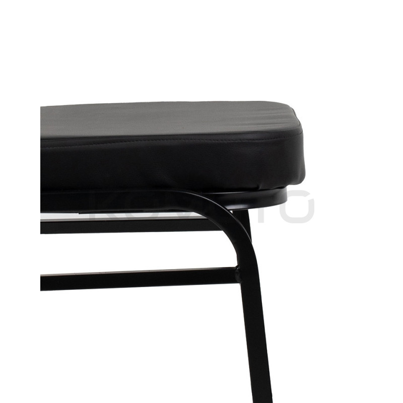 Krzesło HEBE czarne –  Krzesło bankietowe tapicerowane