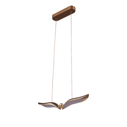 Gufo – artystyczna lampa wisząca ze złotym akcentem | Komuto