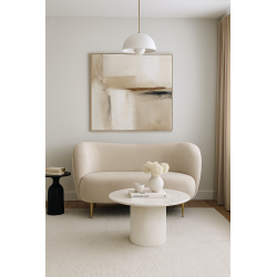 Sofa glamour na wysokich nogach Aldo 2 osobowa