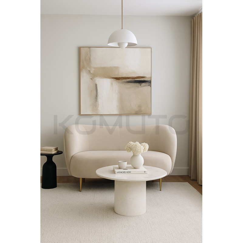 Sofa glamour na wysokich nogach Aldo 2 osobowa