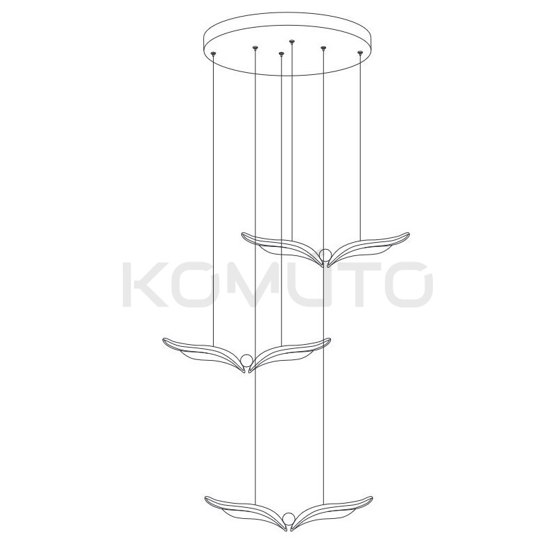 GUFO 3 – artystyczna lampa w różowym złocie | Komuto.pl