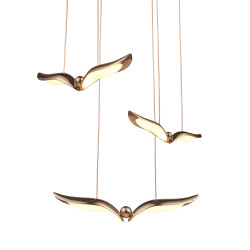 GUFO 3 – artystyczna lampa w różowym złocie | Komuto.pl