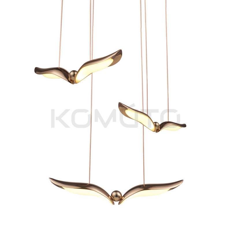 GUFO 3 – artystyczna lampa w różowym złocie | Komuto.pl