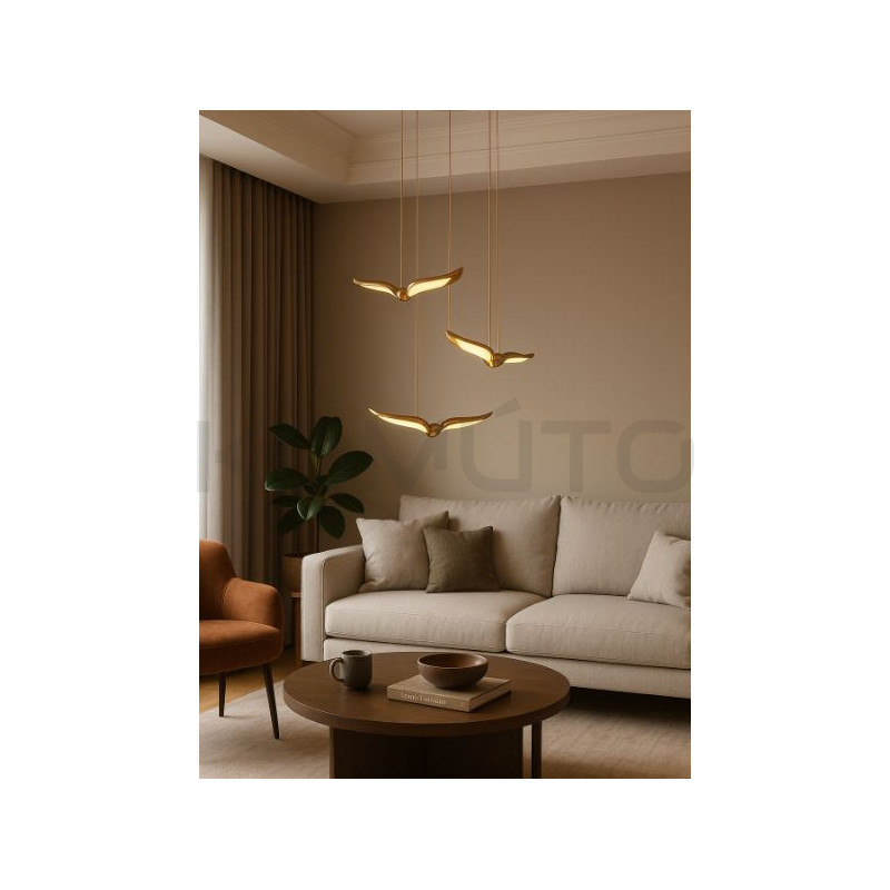 GUFO 3 – artystyczna lampa w różowym złocie | Komuto.pl