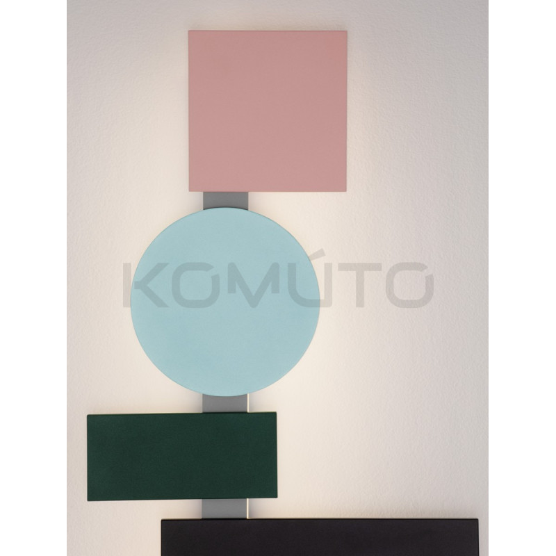 Kinkiet Piet – oświetlenie ścienne inspirowane op-artem