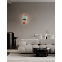 Kinkiet Piet – oświetlenie ścienne inspirowane op-artem