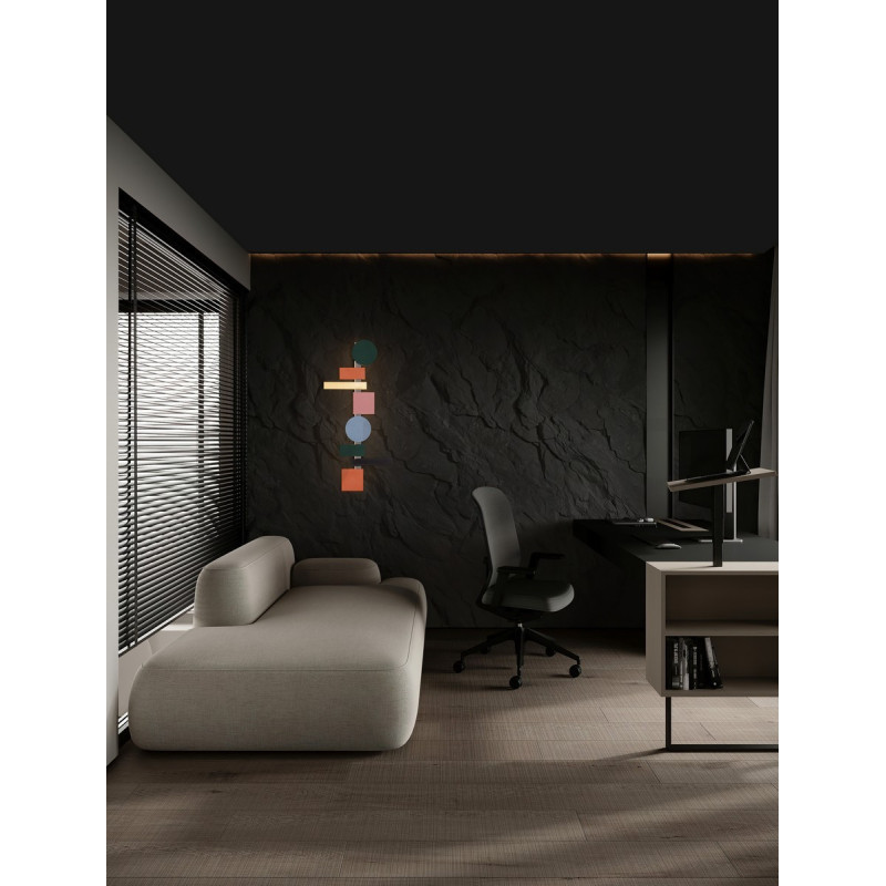 Kinkiet Piet – artystyczna instalacja świetlna na ścianie 