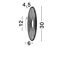 Kinkiet z okrągłym kloszem Onsun – klosz w kolorze bursztynu